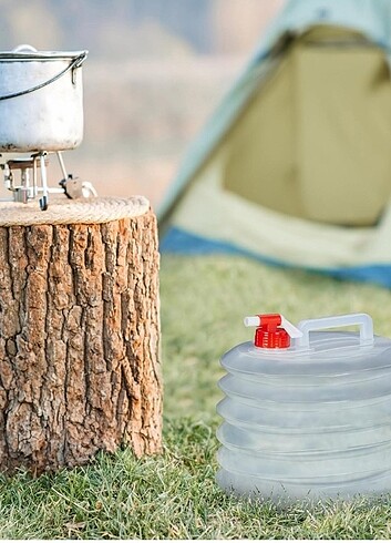Diğer Relaxdays Katlanır bidon, 4'lü set, 15 litre, katlanabilir su bi