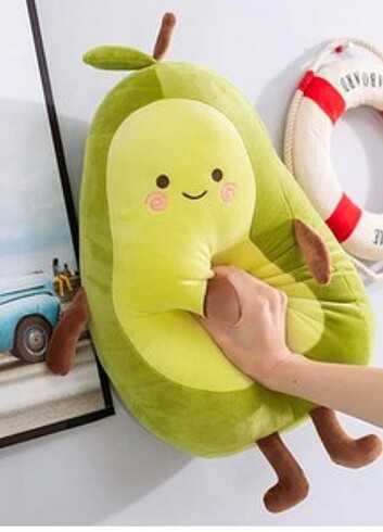 Beden Avokado Pelüş Yastık 50CM