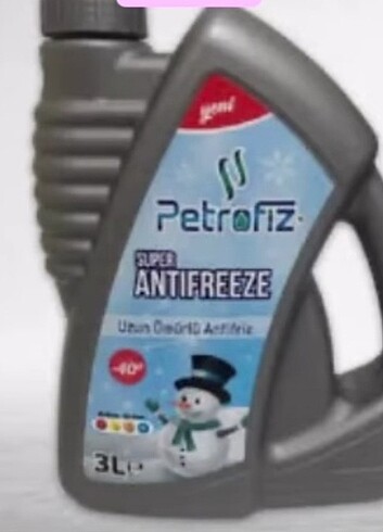 Beden 3 lt antifriz. Mavi