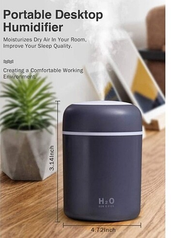 Ultrasonik Hava Nemlendirici Buhar Makinesi Ve Aroma Difüzörü 