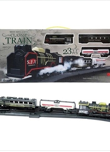 Diğer Toys Can Toys Classic Train Pilli Tren Seti 23 Parça 