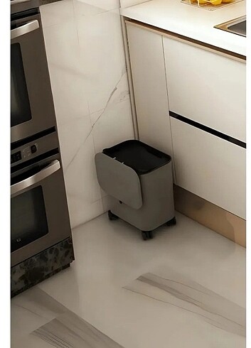 Beden 15 Litre Tekerlekli Fonksiyonel Kapaklı Banyo Mutfak Ve Ofis Çöp