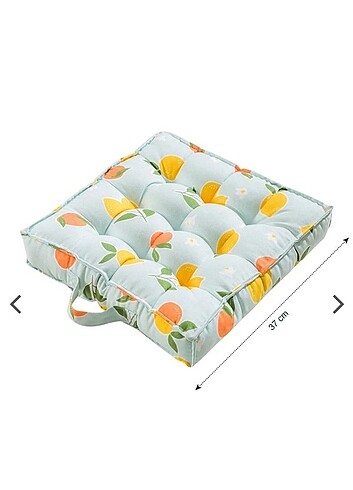 Yeşil Limon Baskılı Minder 40x40 Cm 