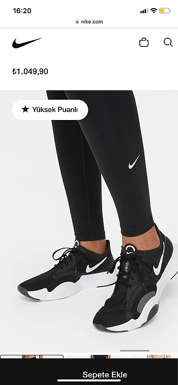 yuksek bel nike tayt