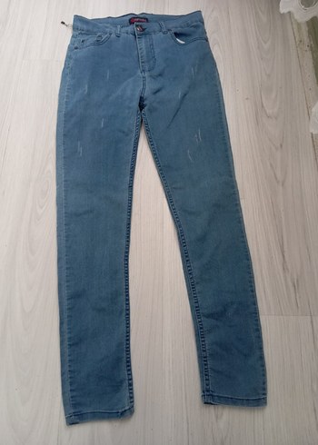 Kadın Gri Denim Regular Fit Jean