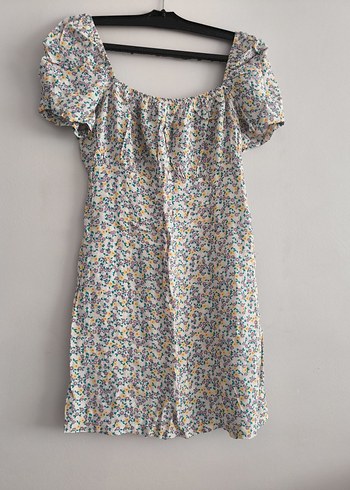 LC Waikiki Renkli Mini Kısa Kollu Kadın Elbise (Lcw)