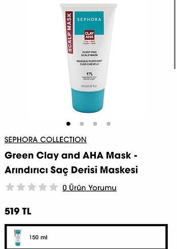 Green Clay and AHA Mask - Arındırıcı Saç Derisi Maskesi