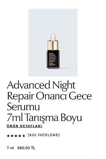 Estee Lauder Estee Lauder Advanced Nıght Repaır Onarıcı Gece Serumu 7Ml Tanış