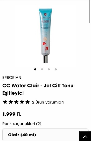 ERBORIAN CC Water Clair - Renk Eşitleyici Jel (40ml)