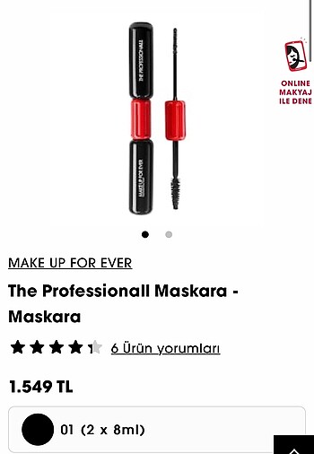 MAKE UP FOR EVER The Professionall Maskara - Maskara