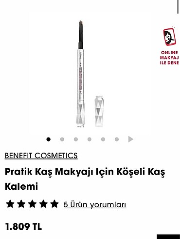 BENEFIT Pratik Kaş Makyajı Için Köşeli Kaş Kalemi