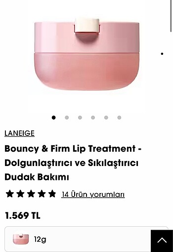 LANEIGE Bouncy & Firm Lip Treatment - Dolgunlaştırıcı ve Sıkılaş