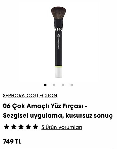 SEPHORA COLLECTION 06 Çok Amaçlı Yüz Fırçası - Sezgisel uygulama