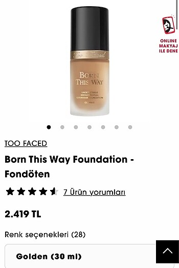 TOO FACED Born This Way Foundation - Fondöten