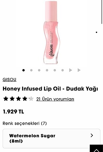 Gisou Honey Infused Lip Oil - Watermelon Sugar