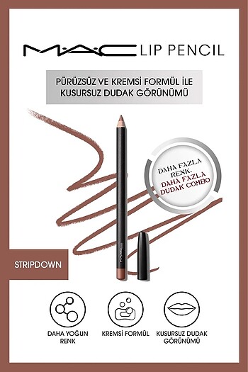 MAC MAC LİP PENCİL DUDAK KALEMİ STRİPDOWN