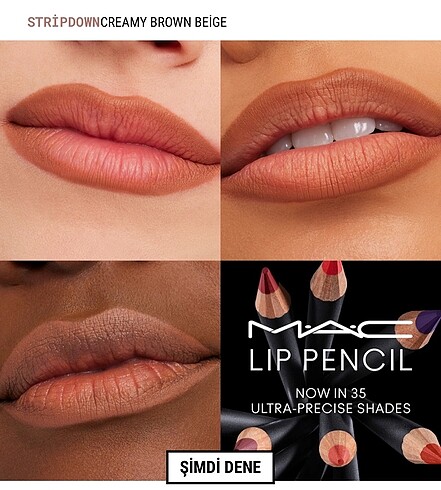  Beden MAC LİP PENCİL DUDAK KALEMİ STRİPDOWN