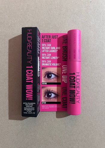 HUDA BEAUTY 1 Coat Wow! Siyah Maskara - Görsel 2