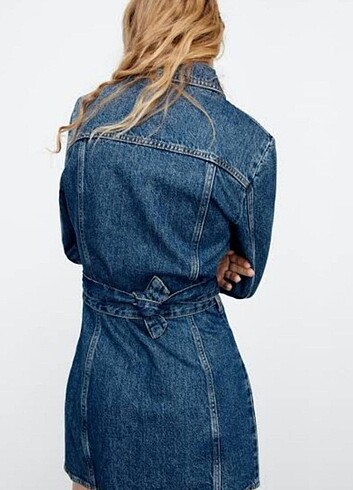 m Beden ZARA JEAN ELBISE 