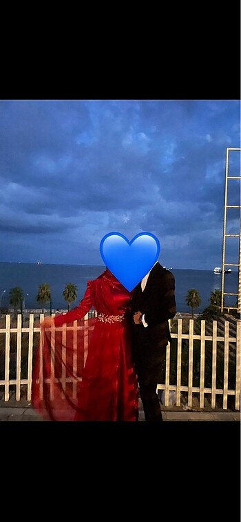 Diğer Kırmızı taşlı abiye