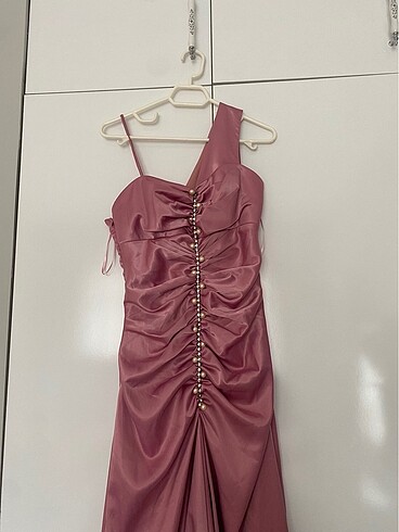 pembe abiye elbise - Görsel 2