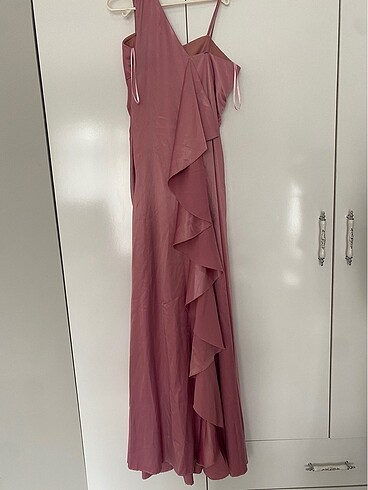pembe abiye elbise - Görsel 8