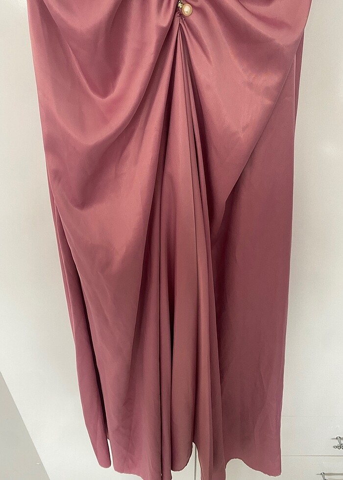 pembe abiye elbise - Görsel 4