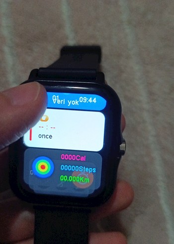 Siyah Akıllı Saat USB Şarjlı - Görsel 8