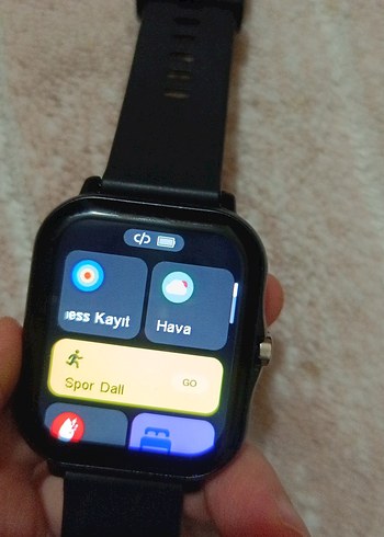 Siyah Akıllı Saat USB Şarjlı - Görsel 11