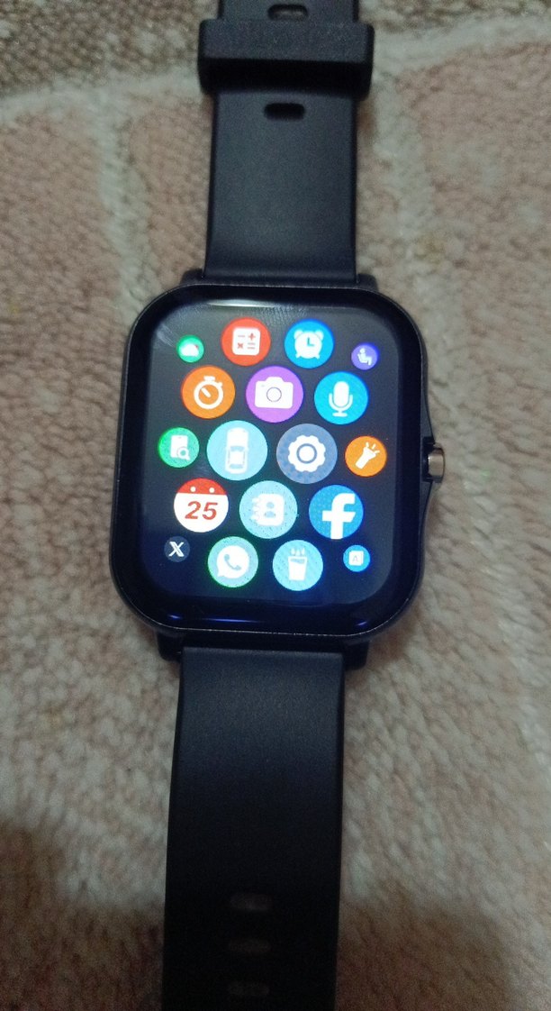 Siyah Akıllı Saat USB Şarjlı - Görsel 4