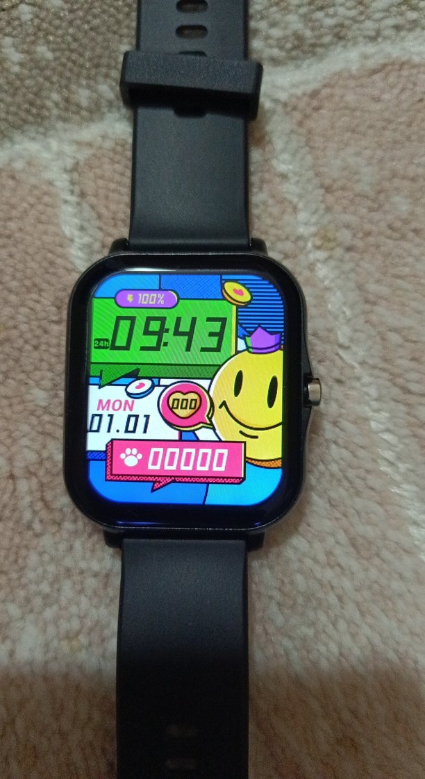 Siyah Akıllı Saat USB Şarjlı - Görsel 2