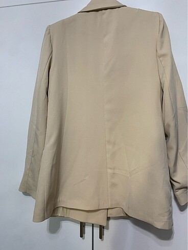 38 Beden ten rengi Renk Trendyol krem blazer ceket