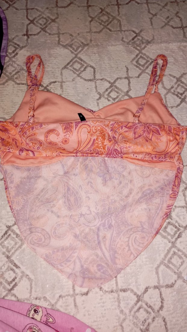 Pembe Bohem Midi V Yaka Dantelli Bustiyer - Görsel 2