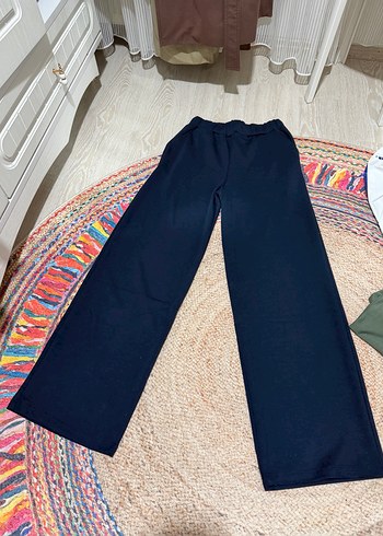 Kadın Koyu Mavi Kapüşonlu Fermuarlı Sweatshirt takım - Görsel 2