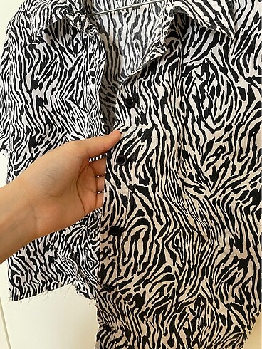 Diğer zebra desen bluz