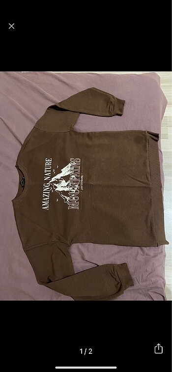 Kahverengi oversize kazak