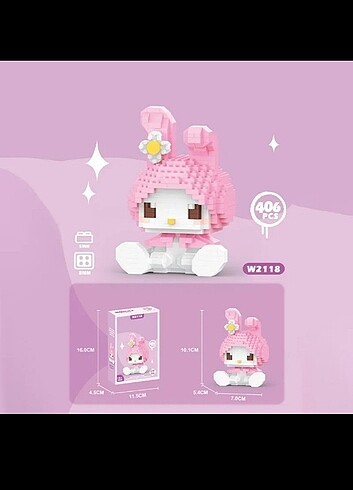  Beden Sanrio Hello Kitty Melody Kuromi lego 