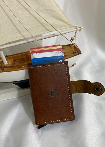 Kahverengi Minimalist Erkek Cüzdan - Görsel 2