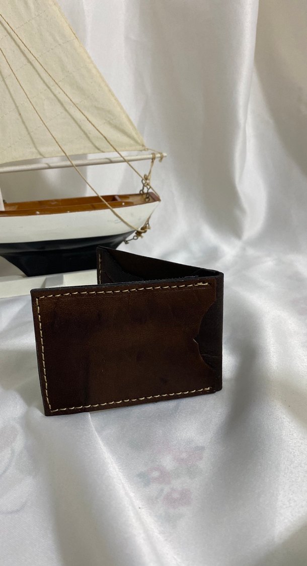 Kahverengi Minimalist Erkek Cüzdanı - Görsel 3