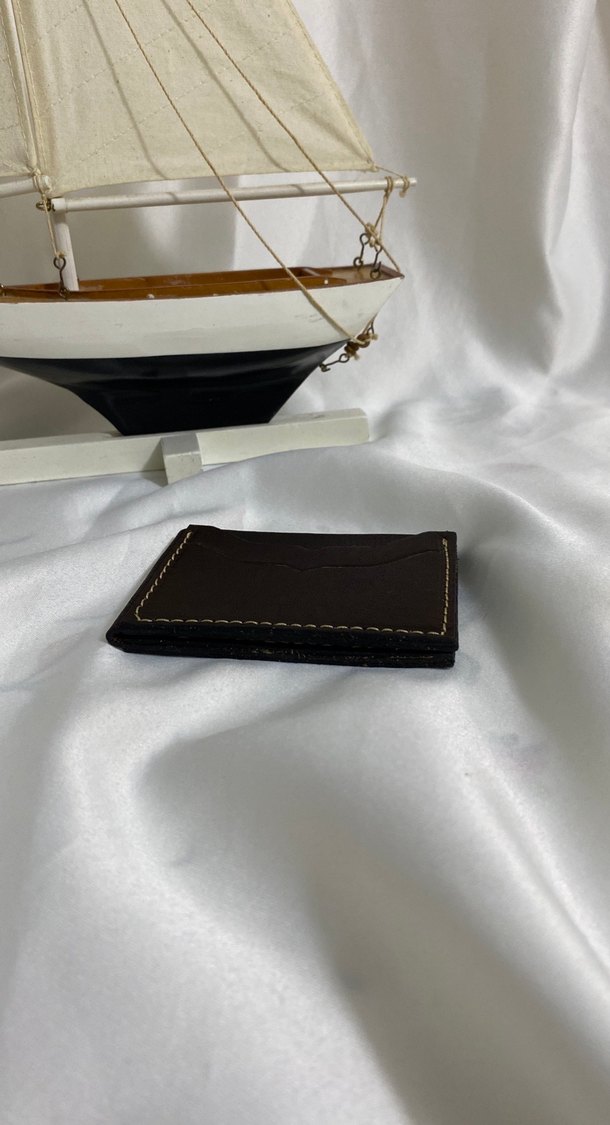 Kahverengi Minimalist Erkek Cüzdanı - Görsel 4