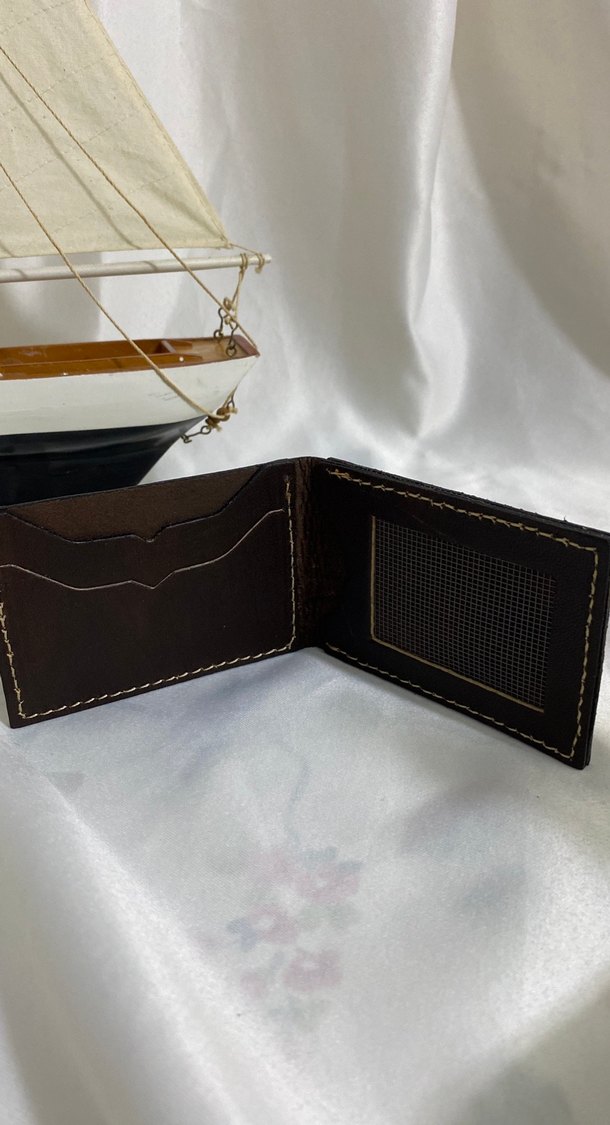 Kahverengi Minimalist Erkek Cüzdanı - Görsel 2