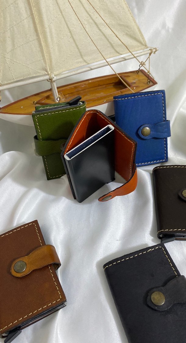 Çok Renkli Minimalist Erkek Cüzdanı - Görsel 5