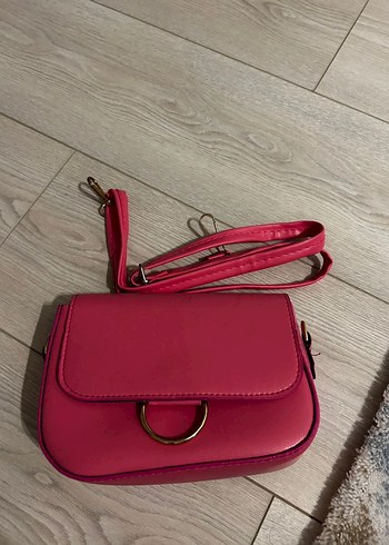 Pembe ve Bej Deri Kadın Çanta iki adet çanta fiyatıdır - Görsel 2