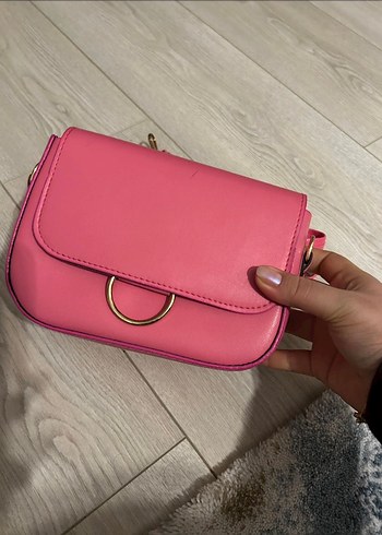 Pembe ve Bej Deri Kadın Çanta iki adet çanta fiyatıdır - Görsel 3