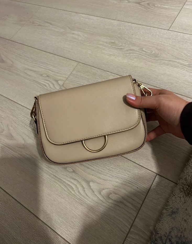 Pembe ve Bej Deri Kadın Çanta iki adet çanta fiyatıdır - Görsel 5