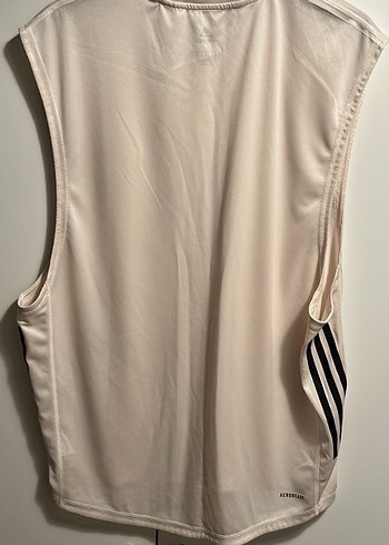 Adidas Erkek Krem Kolsuz Spor Tişört - Görsel 3