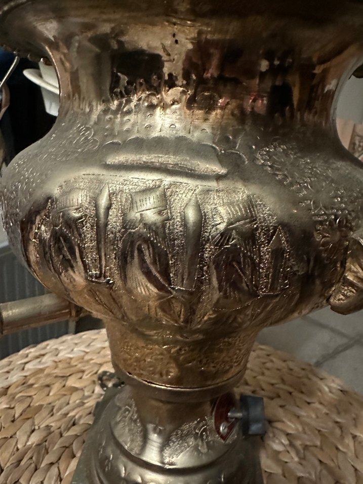 Pirinç Bakır Semaver Çaydanlık - Görsel 2