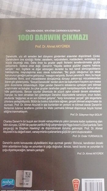  Beden 1000 Darwin Çıkmazı Ahmet Akyürek