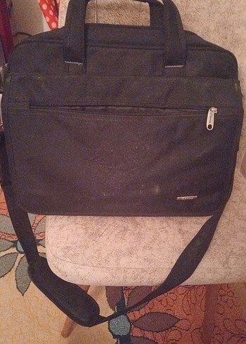 Tokalı Siyah Kadın Laptop Çantası