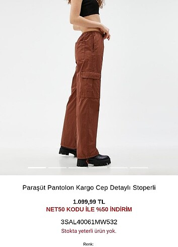 Koton koton paraşüt pantolon